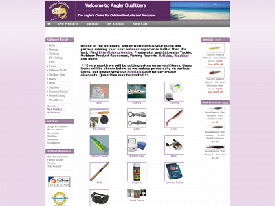angleroutfitters.com snapshot