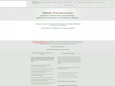 adelante-onderwijscoaching.nl snapshot