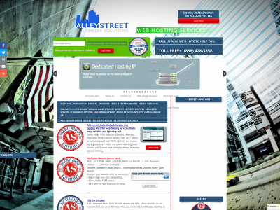 alleystreet.com snapshot