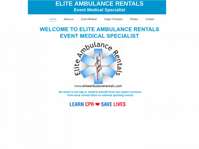 eliteambulancerentals.com snapshot