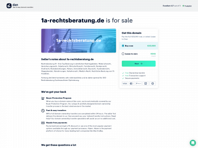 1a-rechtsberatung.de snapshot