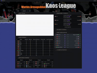 kaosleague.com snapshot