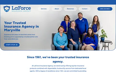 thelaforceagency.com snapshot