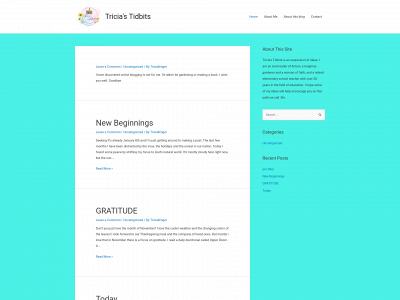 triciastidbits.com snapshot