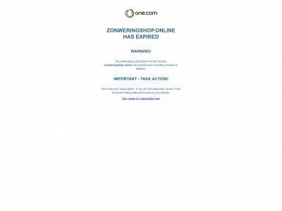 zonweringshop.online snapshot