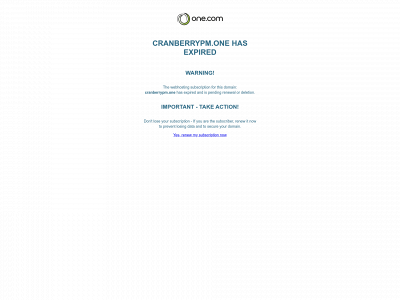 cranberrypm.one snapshot