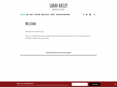 sarahbaileywriter.com snapshot