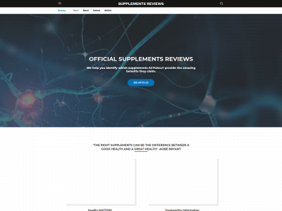 officialsupplementsreviews.com snapshot