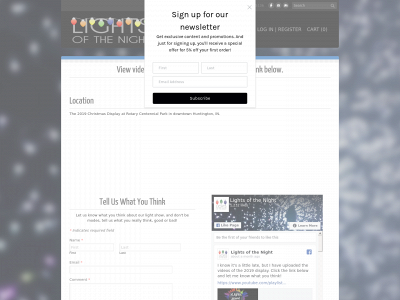 www.lightsofthenight.com snapshot
