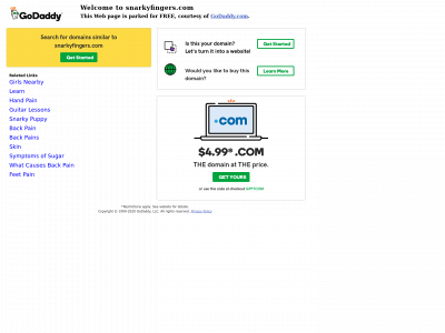 snarkyfingers.com snapshot