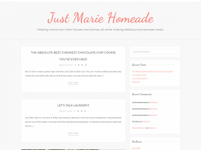 justmariehomeade.com snapshot
