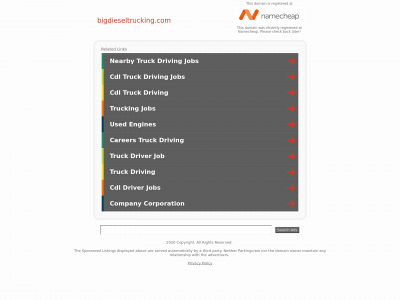bigdieseltrucking.com snapshot