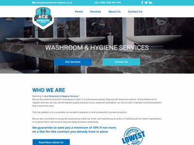 acewashroom-hygiene.co.uk snapshot