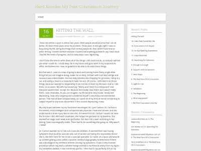 mypostconcussion.com snapshot
