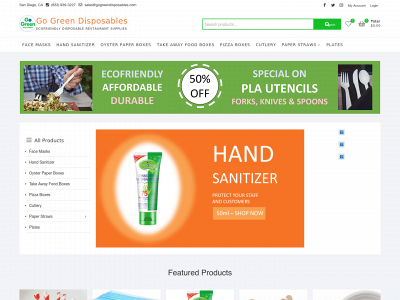 gogreendisposables.com snapshot