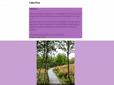 tabutine.no snapshot