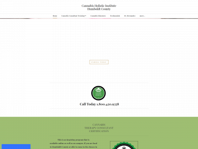 www.cannabisholisticinstitute.com snapshot
