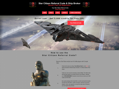 star-citizen-referral-code.com snapshot