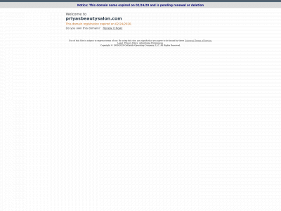 priyasbeautysalon.com snapshot