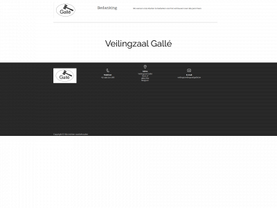 veilingzaalgalle.be snapshot