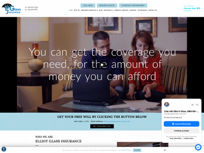 www.elliotglassinsurance.com snapshot
