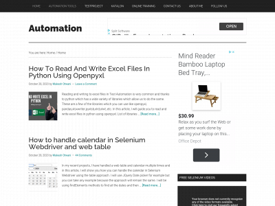 learn-automation.com snapshot