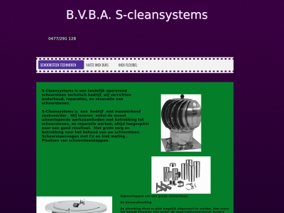 www.s-cleansystems.be snapshot