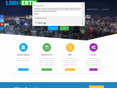 linkerty.com snapshot