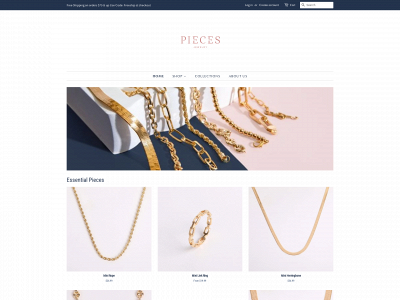 www.piecesjewelry.co snapshot