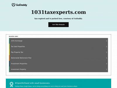 1031taxexperts.com snapshot