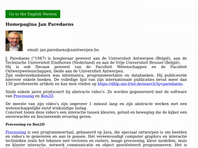 janparedaens.be snapshot