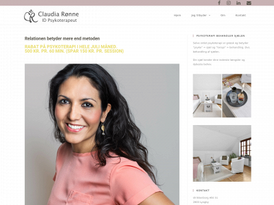 claudiaronne.dk snapshot
