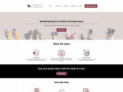 sparrowbookkeepingservices.com snapshot