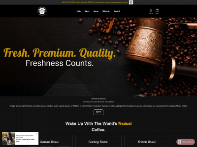 straightshootercoffee.com snapshot