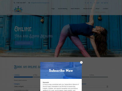 silenceofsoundyoga.com snapshot