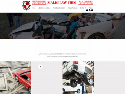 www.thecaraccidentfirm.com snapshot