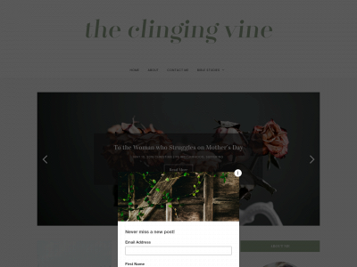 theclingingvine.com snapshot