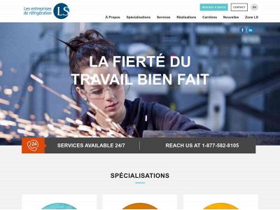entreprisesls.com snapshot