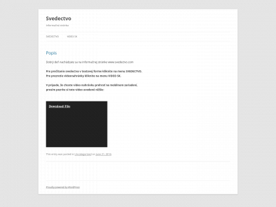 svedectvo.com snapshot