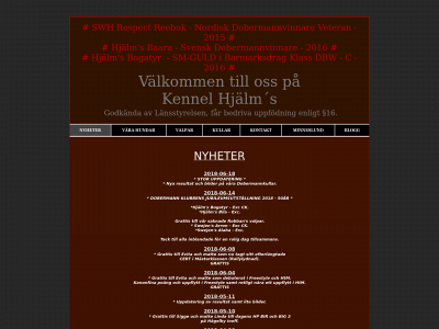 kennelhjalm.com snapshot