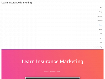 learninsurancemarketing.com snapshot
