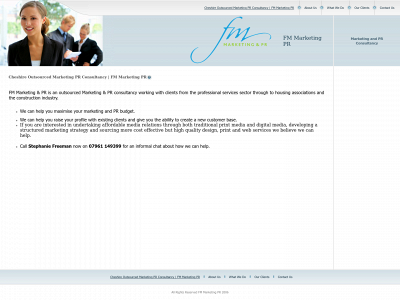 fmmarketingpr.com snapshot