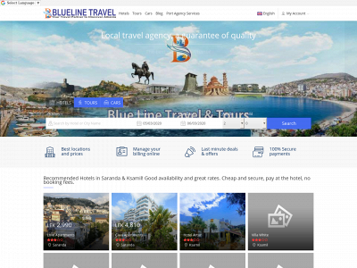 sarandahotels.net snapshot