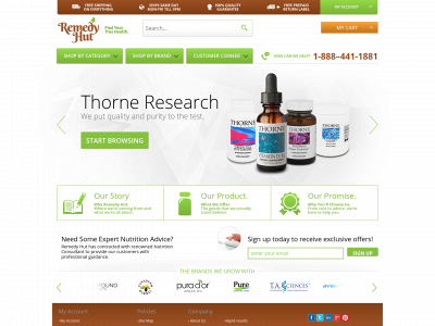 remedyhut.com snapshot