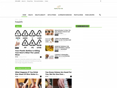 healthyfoodtalk.net snapshot
