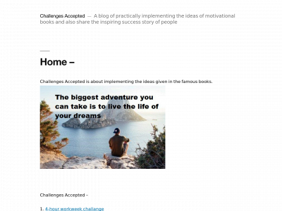 challangesaccepted.com snapshot
