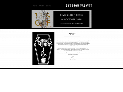 carrionflower.com snapshot