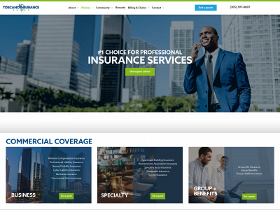 toscanoinsurance.com snapshot