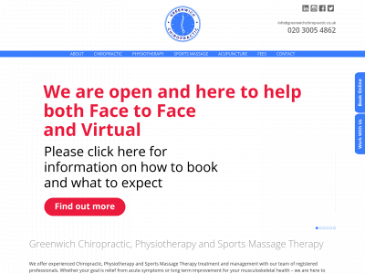greenwichchiropractic.co.uk snapshot