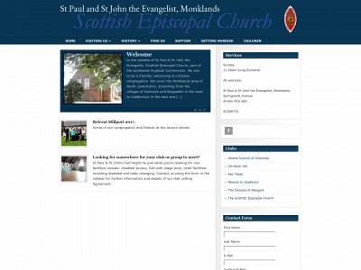 saintspaulandjohn.org snapshot